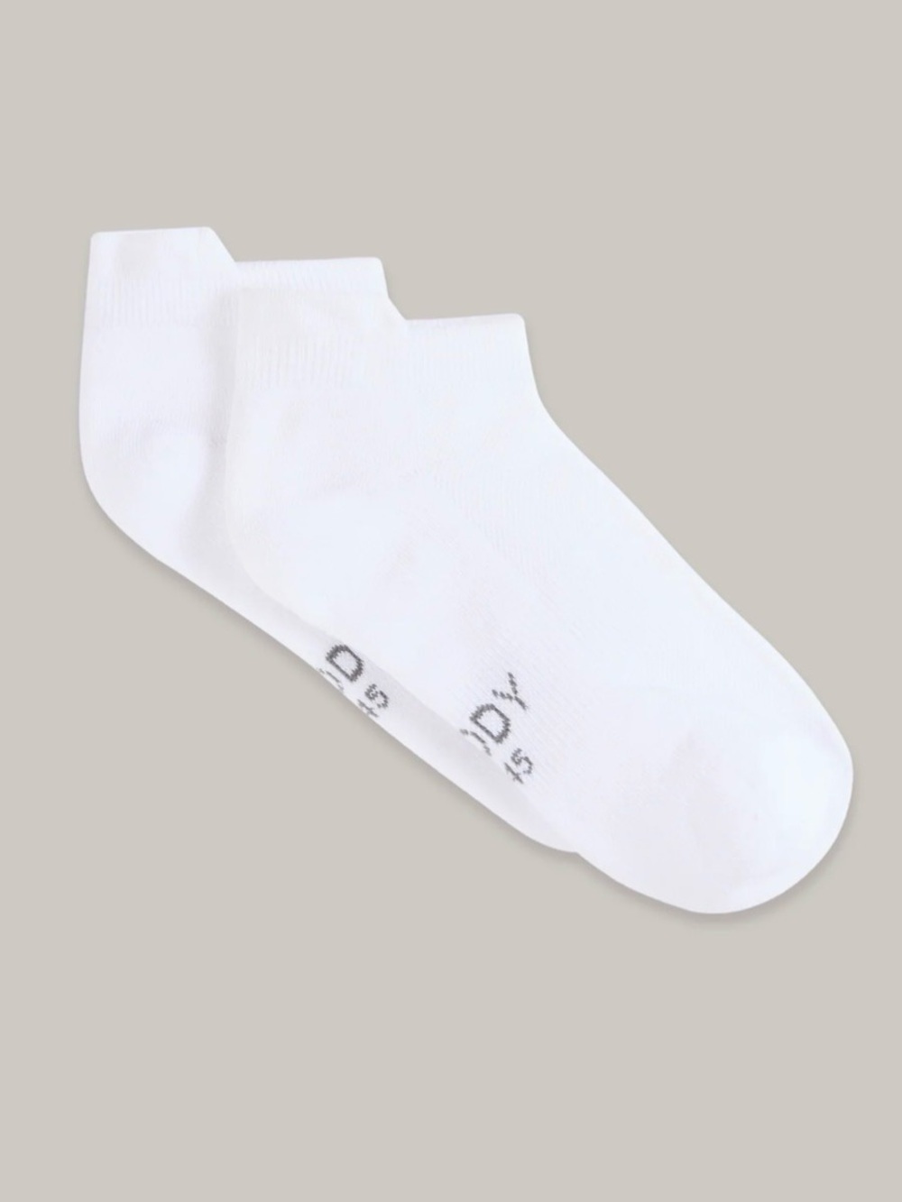 BOODY Bamboo Viscose Sport Ankle Sock White 5 Pack NWT